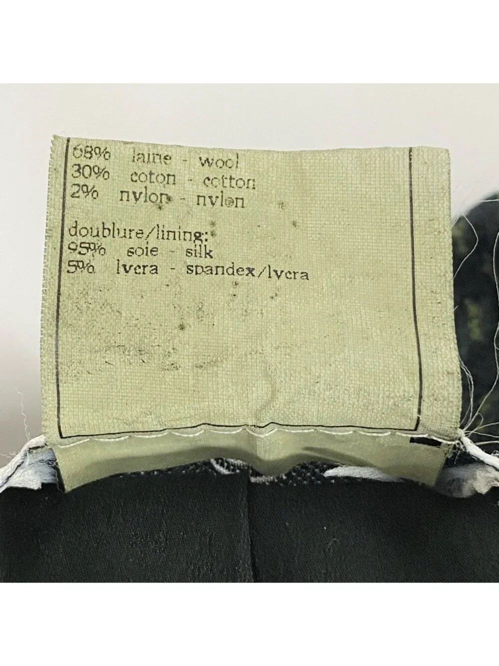 Chanel Collection CC Logo Button Tweed Short Jacket 40 Dark Green